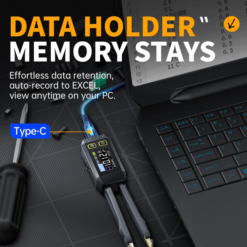 Digital Tweezer Tester Electronic Component Analyzer Tester for Inductance Capacitance