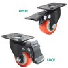 2.5'' Swivel Caster Wheels,ULIFESTAR Heavy Duty Plate Casters with Safety
