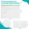 60 Pack Commode Liners with 60 Super Absorbent Pads, Disposable
