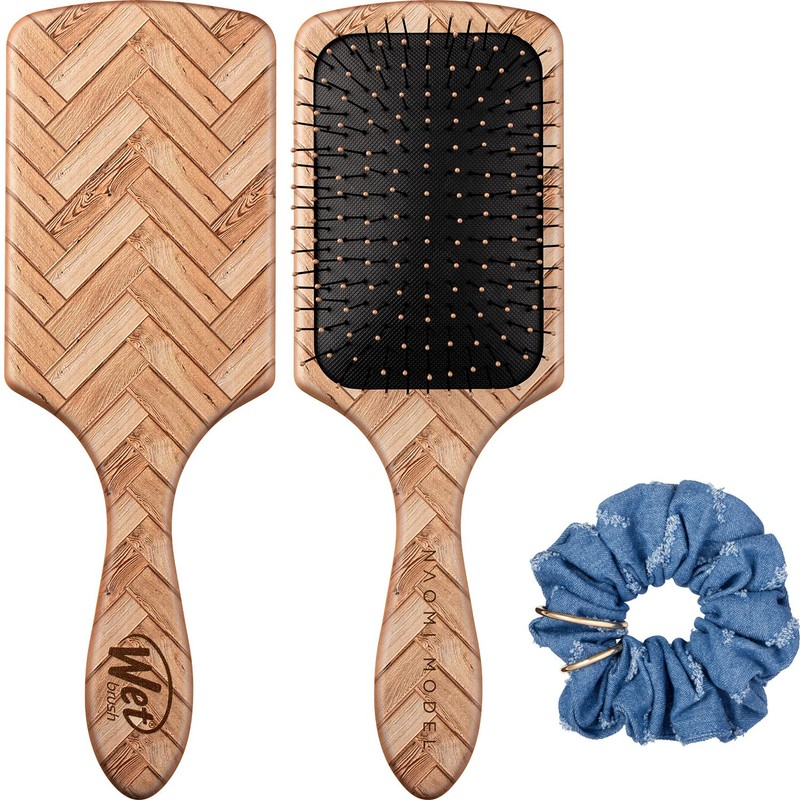 Wet Brush Paddle Detangler Naomi Model Herringbone