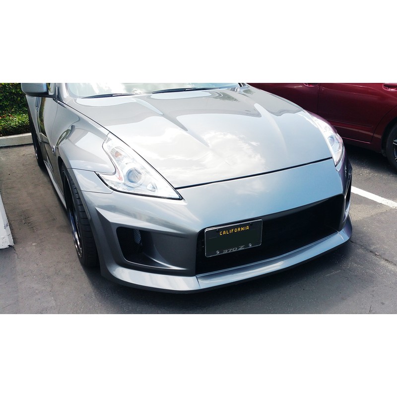 iJDMTOY JDM Black Universal Fit Front Bumper License Plate Relocator