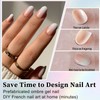 Short Press on Nails Set - 120PCS Ombre Oval False
