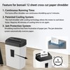 Bonsaii Heavy-Duty Shredder, Up to 12 Sheets, P-4 high Security,