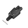 sourcing map AC110-250V 10A Socket IEC320 C15 Socket Adapter Plug