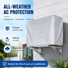 Outdoor Air Conditioner Cover for Weather Protection – Waterproof Polyester Dust Cover for AC Units