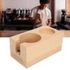 Wooden Coffee Tamper Station Stable Prevent Slip Coffee Tamper Holder