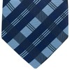 Retreez Tartan Check Patterns Woven Microfiber Men's Tie - Blue