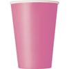12oz Hot Pink Paper Cups, 10ct