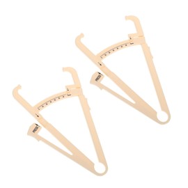 Mobestech 6pcs Handheld Skinfold Caliper Ruler Easy to Use for Body Measurement Fat Percentage Calculation