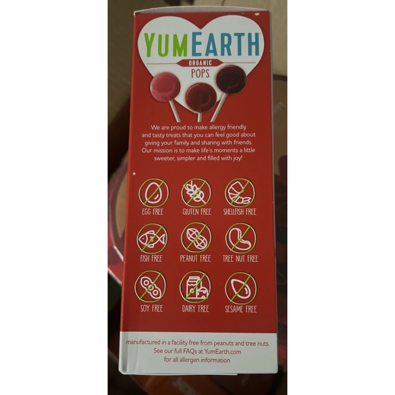 YummyEarth Yum Earth Organic Pops - 28 Valentines