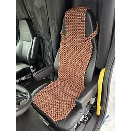 EXCEL LIFE Extra Large Natural Wood Beaded Seat Cover Massaging Cooling Cushion for Truck, Trailer, Van