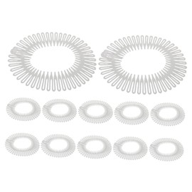 Baluue 12pcs Elastic Combs for Women Invisible Hair Styling Tool for Frizzy Hair Comfortable Fit Sturdy Material Easy to Use Suitable for All Hairstyles and Occasions