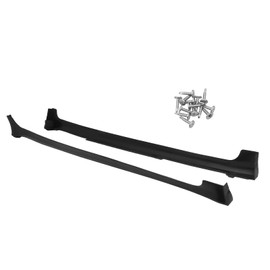 IKON MOTORSPORTS, Side Skirts Compatible with 2012-2015 9th Gen Honda Civic 4-Door Sedan, 2PCS Side Skirts Extension Rocker Panels BC Style Polyurethane PU, 2013 2014