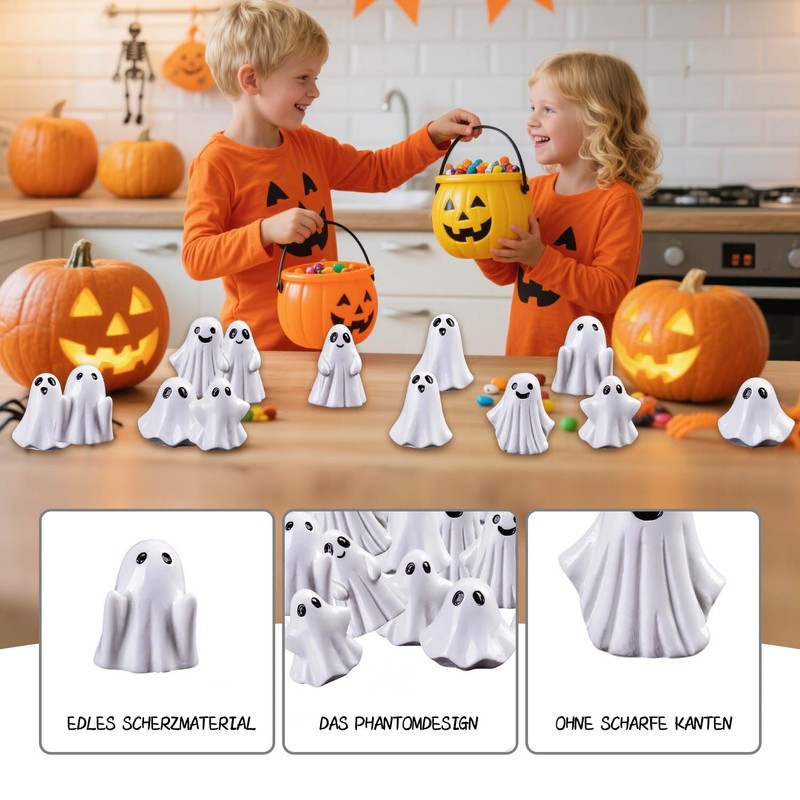 SHIFANQI Halloween Ghost Figurine - Spooky Resin Ghost Statue, Funny