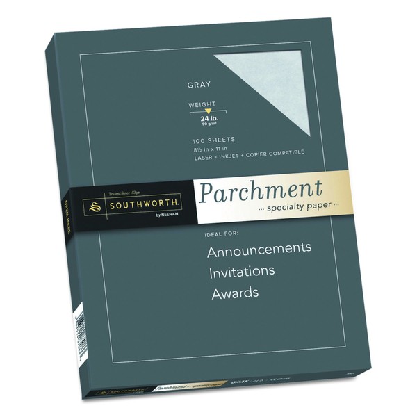 Southworth Colors + Textures Fine Parchment Paper, 24#, 8.5 x