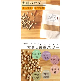 NUKACCHI ( ぬかっち ) 大豆パウダー 国産 ( 微粉 / 超微粉 / 大豆粉 ) イソフラボン タンパク質 食物繊維 ( 120g ) 大豆 パウダー