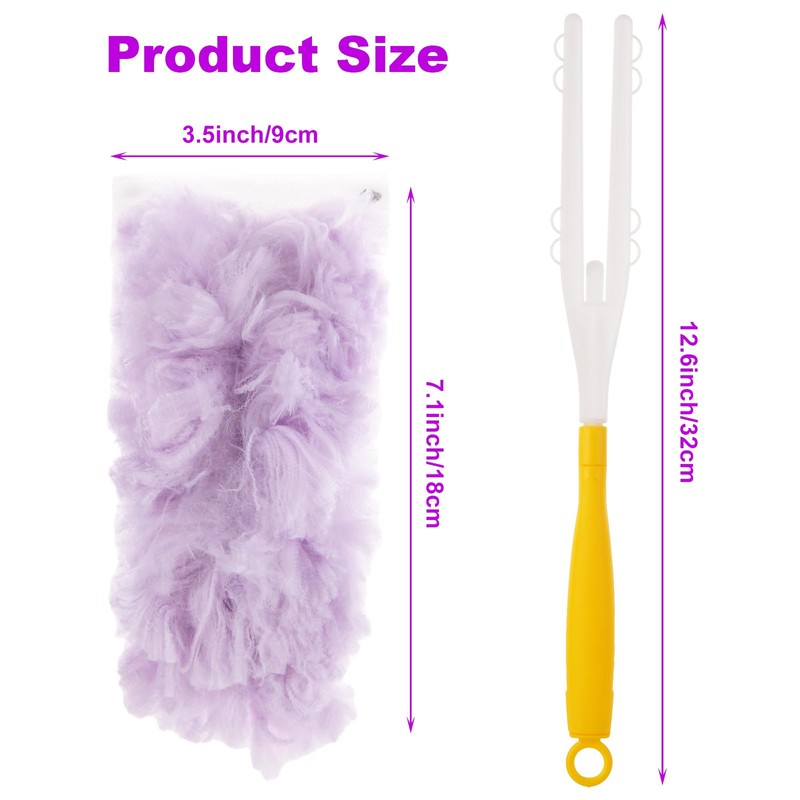 LISHINE 50 Count 360 Heavy Duty Duster Refills Bulk Compatible