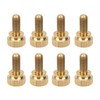 50Pcs Flat Knurled Thumb Screw Wring Round Head Pure Copper