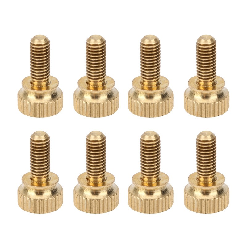 50Pcs Flat Knurled Thumb Screw Wring Round Head Pure Copper