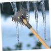 FUNOMOCYA Ice Shovel Snow Removal Tool Metal Ice Breaking Shovel