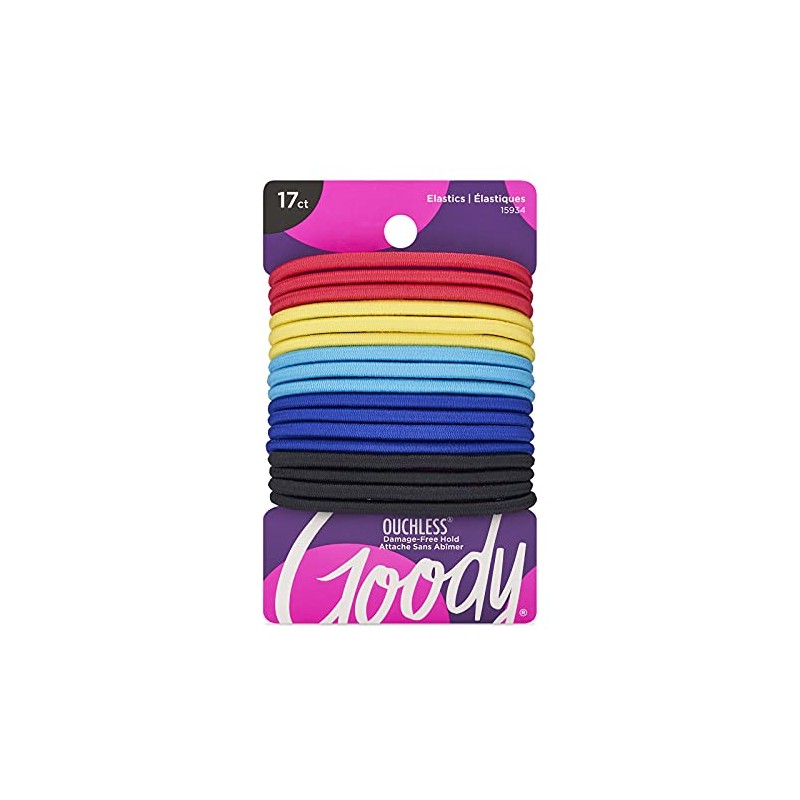 Goody Women's Ouchless 4 mm Elastics, Rio, 17 Count