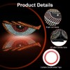 2PCS Devil Eyes Light for Cars Windshield, USB Plug &