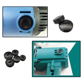 55 piezas de plástico para cepillo de carbono negro con conector ranurado de diámetro múltiple de 9,8 mm a 21,8 mm, piezas de repuesto para molinillo de martillo, herramienta eléctrica