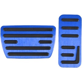 Honda parts – Aluminum Accelerator & Brake Pedal Covers 2PCS Set (Blue) for Vezel RV, ZR-V RZ, Accord CY & Fit GR Series