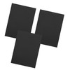 Ipetboom 3pcs Anodized Aluminum Plaques Black Metal Plate Blanks for