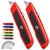 Jetmore 2 Pack Retractable Utility Knife with 10 Extra SK5