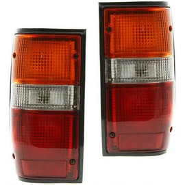 For Mitsubishi Pickup 1987-1996For Dodge Ram-Pickup 50 1987-1993 Tail Light Assembly Pair Driver and Passenger Side Black | MI2800101 | MI2801101 | MB527093