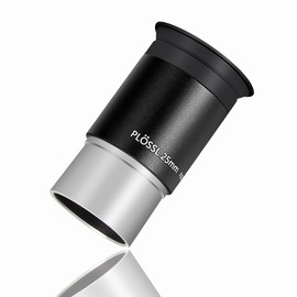 SOLOMARK Telescope 1.25'' Super Plossl Eyepiece 25mm 4-Element Plossl Design Threaded for Standard 1.25inch Astronomy Filters
