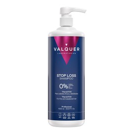 Válquer Profesional Shampoo Anticaída Zero% Sin Sal, Sin Sulfatos, Sin Parabenos y Sin Siliconas, Reduce Caída Cabello, Stop Loss, Único, 1000 ml