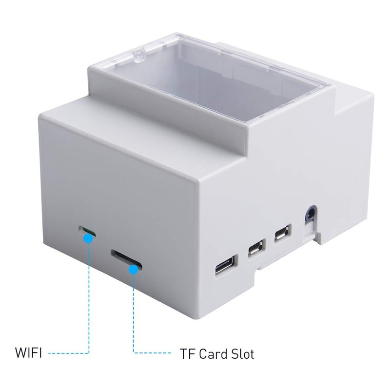 GeeekPi Case for Raspberry Pi 4, DIN Rail Case with
