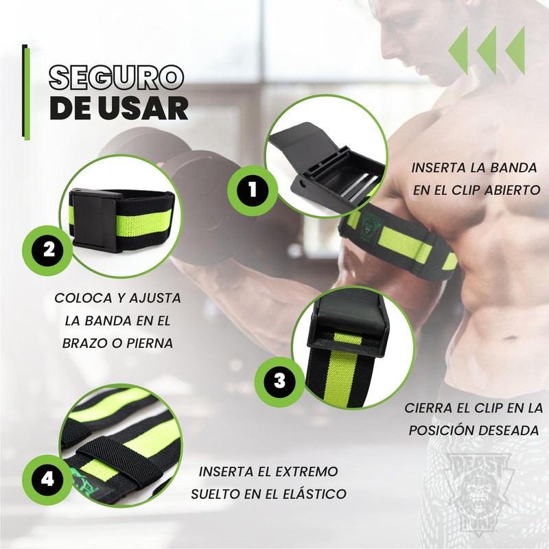 Stargoods Bandas de Oclusión para Crecimiento Muscular. Entrenamiento BFR para