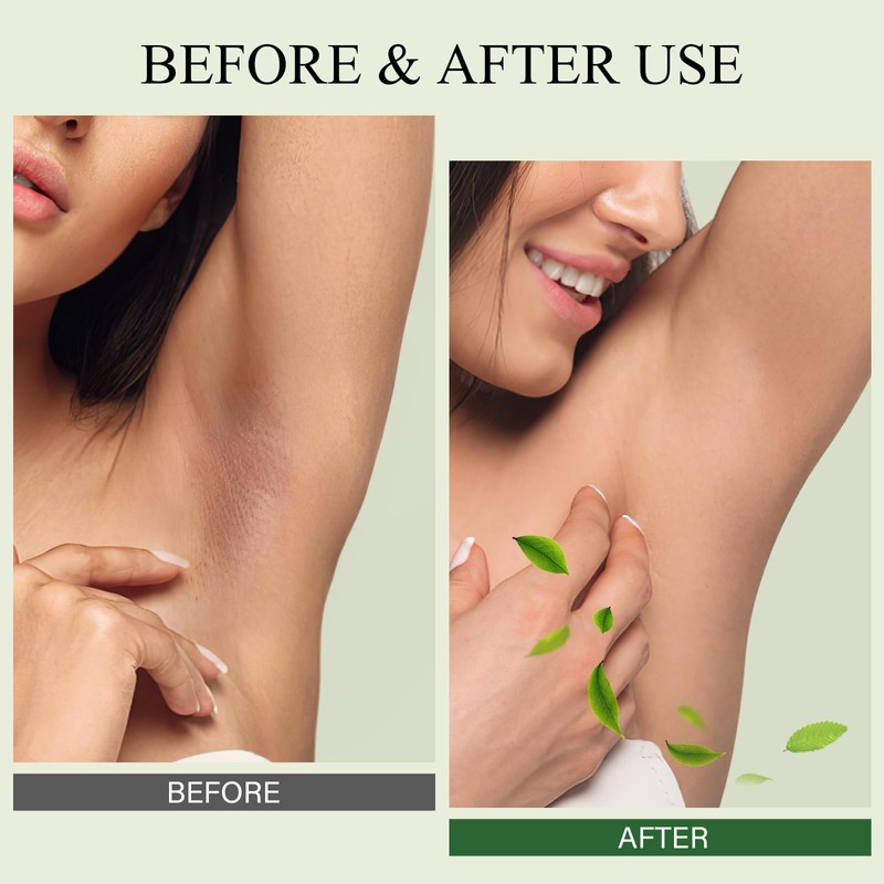 Underarm Detox Scrub, Armpit Detox Green Tea, Mint and Tea