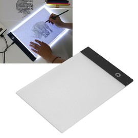 Huleo LED Light Pad, A5 Tracing Light Pad, Artcraft Tracing Pad Light Box, 3 Levels of Brightness, Rechargeable Light Board for Artists Drawing Sketching Animation Stencilling X-ray Viewing