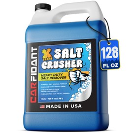 Carfidant Xtreme Salt Crusher – Boat Wash Soap & Salt Remover - Marine Engine Flush & Road Salts Neutralizer - Heavy Duty Cleaner for Boats, Jetskis, Cars - 1 Gallon (128 fl. oz.)