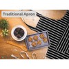 Clay Roberts Chefs Apron, Black, Cooking and Baking Apron for