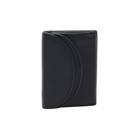 LEAS Minibörse RFID- Schutz in Echt-Leder, schwarz Mini-Edition