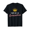Quinceanera Papa Dad Father Rose 15 Party Quince Matching T-Shirt