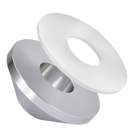 Gedlex Manual Tire Changer Centering Cone,Large Billet Aluminum Wheel Upgrade Balancer Hold Down Cone Large for 1.67" Diameter Center Post Car,Fit Up to 4.4" Hub Opening,Silver