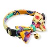 Yukata Bow Tie Cat Collar (Yellow) with Bell Safety Breakaway