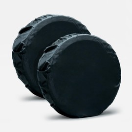 FOSHIO 2 Pack Spare Tire Cover with Handle, Tire Bag for Car Truck SUV Camper Trailer, Weatherproof Dust-Proof Tire Wheel Protector RV Jeep Tire Cover Fits Tire Diameters 29''-31.5'', Black