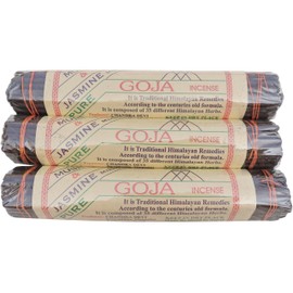 Pack of 3 Nepalese Herbal Incense Lord Buddha Goja Natural Herbal Sandalwood & Jasmine Amber & Musk Snow Lion (Goja 3 Pack)