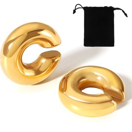 KSJEHW 18K Earrings Dupes Earrings Silver 925 for Women Earrings Hoop Earrings Gold Stud Earrings Hypoallergenic Golden Earrings Waterdrop Earrings Girls Gifts, Gifts for Valentine's Day, Metal