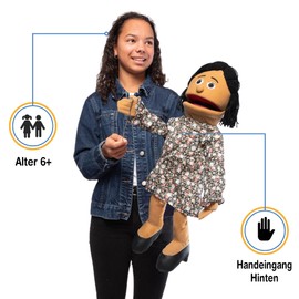 25" Maria, Hispanic Mom/Teacher, Full Body, Ventriloquist Style Puppet