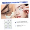 Beavorty Fluorescent Eyelash Extensions Girls Lashes Fake Eyelash Set Pairs