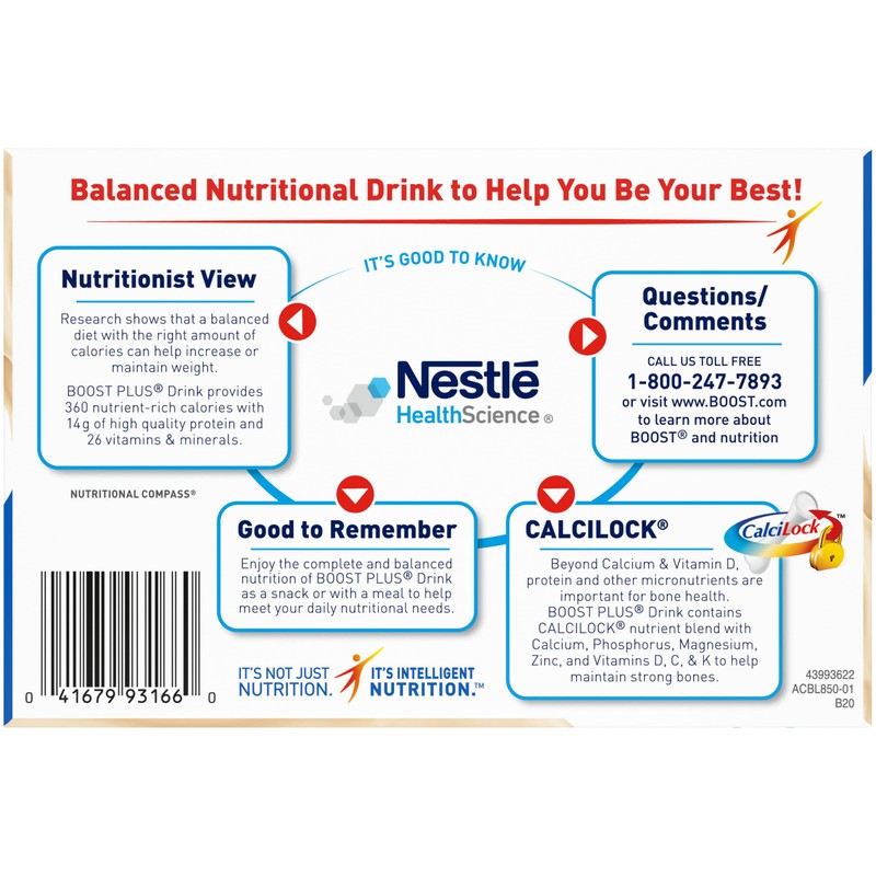 Boost Plus Balanced Nutritional Drink (8 Fl Oz (Pack of