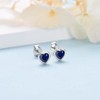 Sterling Silver Small Stud Earrings for Women Men, 3 Pairs